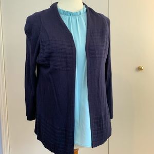 Verve ami M cardigan 3/4 sleeve navy